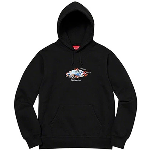 Sweat à capuche voiture Supreme Cop noir XL