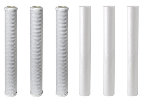Filtros de bloque de carbono CTO de sedimentos de 20" PP para unidades de limpieza de ventanas RO alimentadas con postes - Imagen 11 de 16