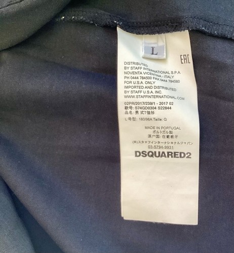 Tshirt Dsquared „Mountain 4000“ Gr. L Schwarz Blau Weiß - Bild 4 von 6