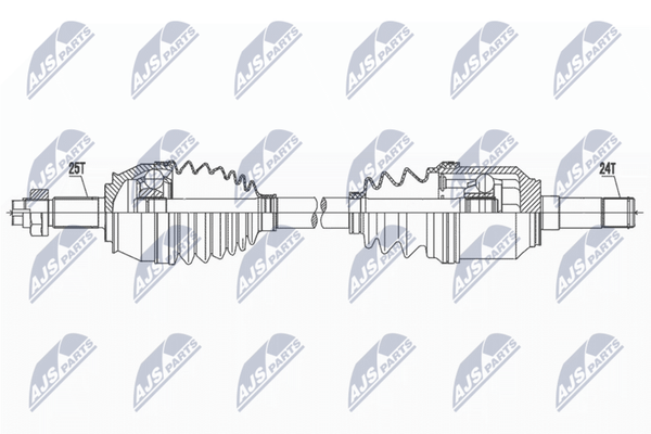 Nty NPW-FT-055 Antriebswelle Vorne Links FüR Abarth-image