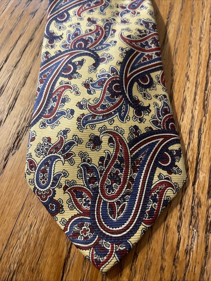 Vintage EUC Mark Shale Silk Paisley Tie Men’s Necktie USA Made - Image 2 of 4