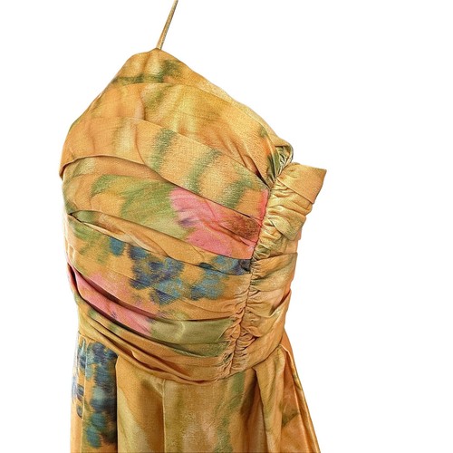 Anthropologie James Coviello Midi Fit & Flare Floral Lined Tea Length Dress Sz 4 - Picture 8 of 16