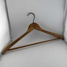 Vintage Advertising Wood Coat Hanger Macdonald and Campbell Philadelphia