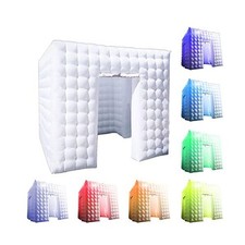 Inflatable Photo Booth Enclosure,  9.2X 9.2X 9.2Ft  with Led Light,