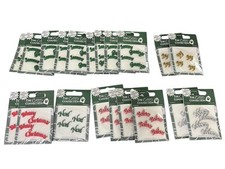 New 20 Pks Of Seasonal Christmas Embellishments Card Making Self Adhesive Crafts