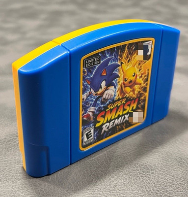 Super Smash Remix: v 2.0.1 Limited Edition N64 Nintendo 64 
