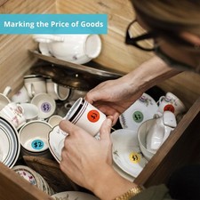 1400 Pcs Colored Dot Stickers, 3/4 Inch Round Color Coding Labels, 10 Color Circ