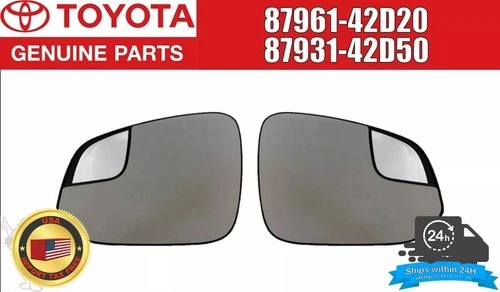 Toyota Genuine RAV4 4Runner Heated Left & Right Side View Mirror Glass Set OEM