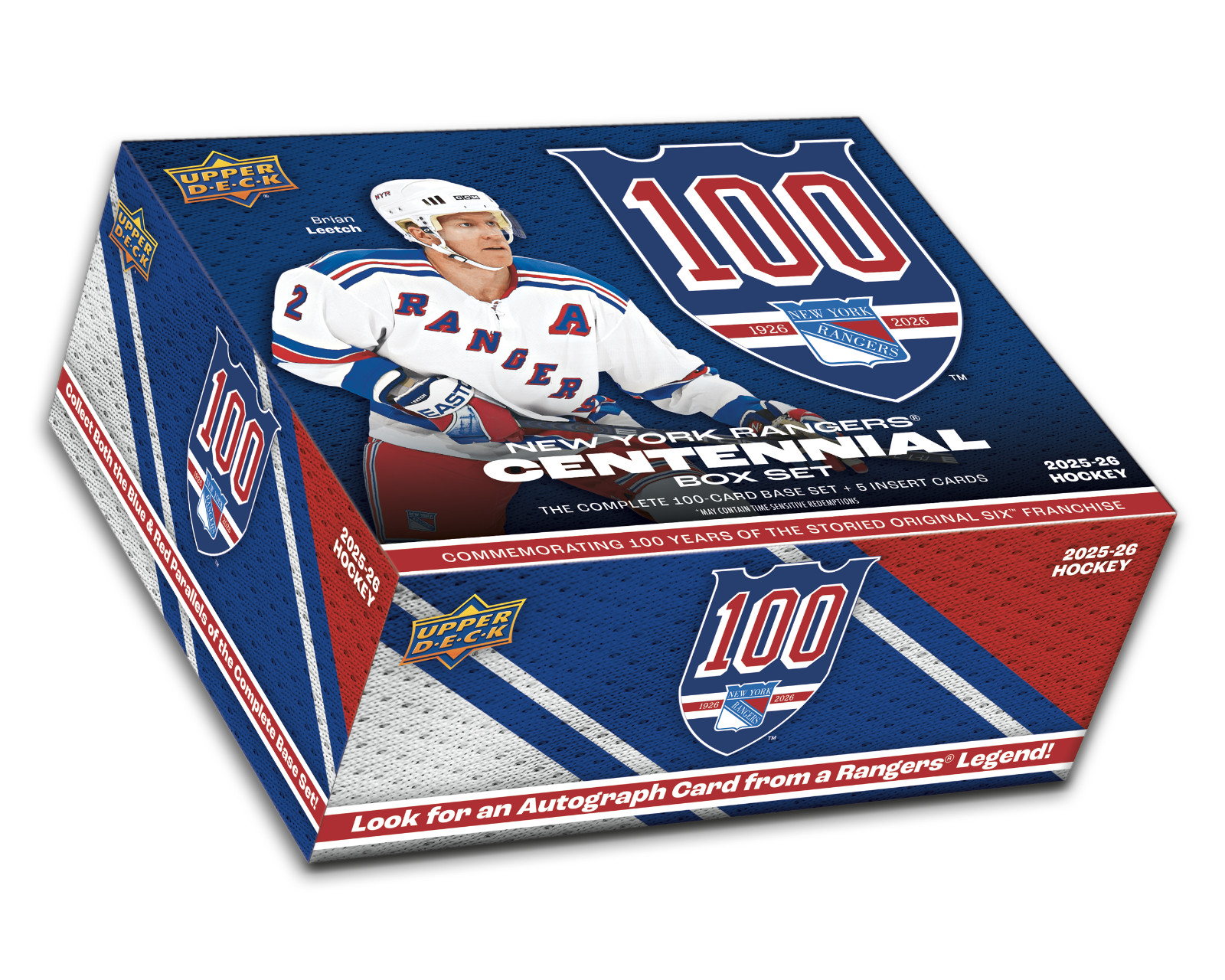 2025-26 Upper Deck New York Rangers Centennial Hockey 105Ct. Box  Factory Sealed