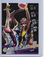 Basketball Card IP auto WNBA LISA LESLIE 1998 Pinnacle HOF Los Angeles Sparks #2
