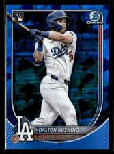 2025 Bowman Chrome Sapphire Dalton Rushing Los Angeles Dodgers #100 Rookie