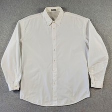 Vintage Gianni Versace Shirt Mens Med(48) White Long Sleeve Button Up Made Italy