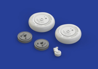 Eduard Models 1/32 Mitsubishi A6M5c Zero Wheels Set for Hasegawa kit