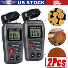 Digital LCD Wood Moisture Meter Detector Tester Wood Firewood Paper Cardboard