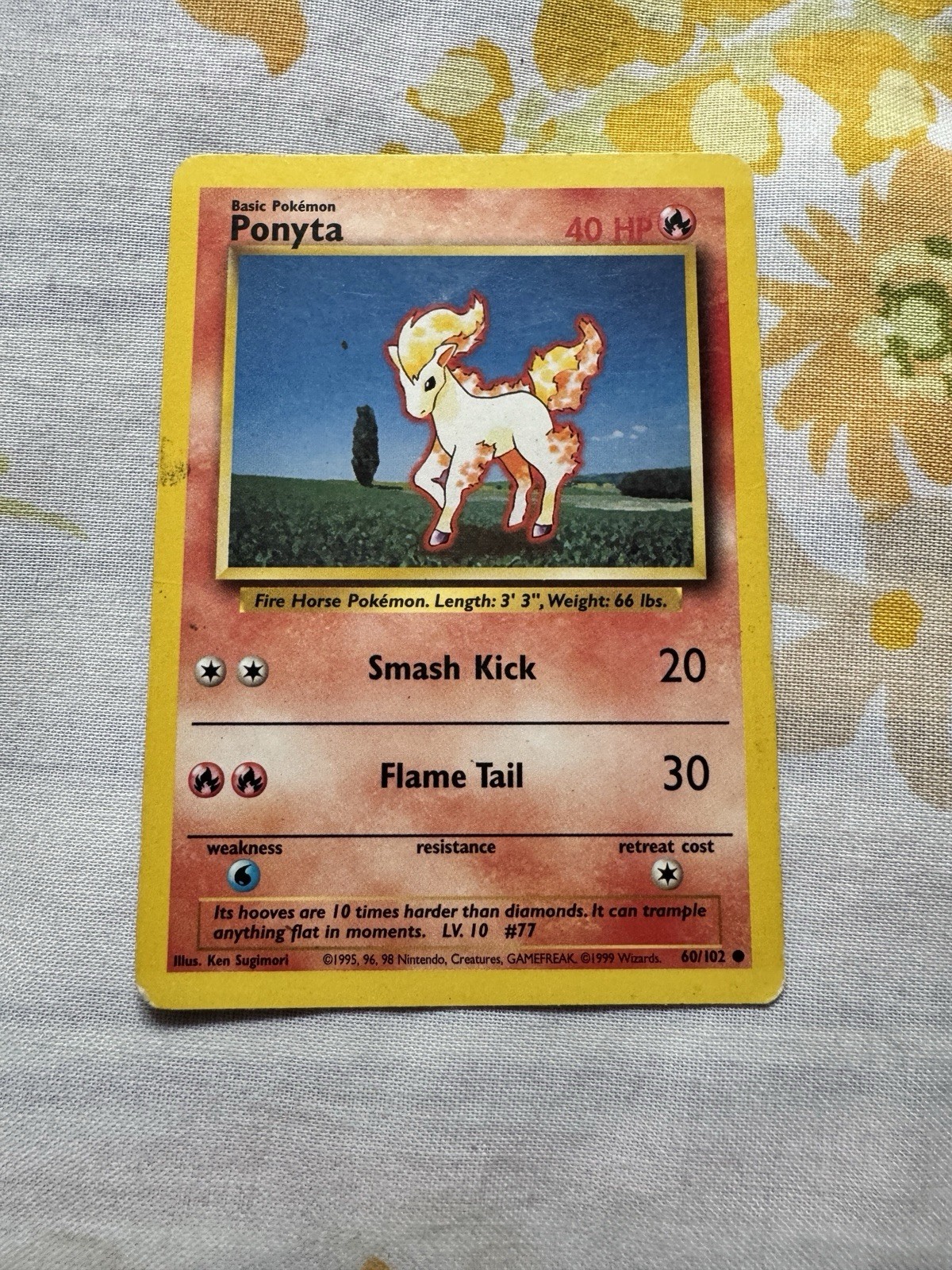 PONYTA - 60/102 - Base Set - Pokemon Card