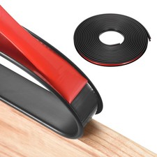 U-Shape Edge Banding 3/8"x21.3ft Black Self Adhesive Edging Trim