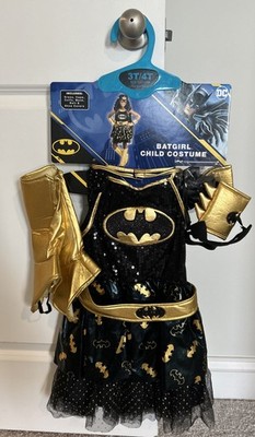 NWT DC BATGIRL CHILD COSTUME 3T/4T