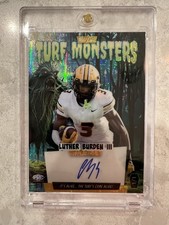 Luther Burden III 2024 Wild Card Turf Monsters Swamp thingAuto 1/1 Football Card
