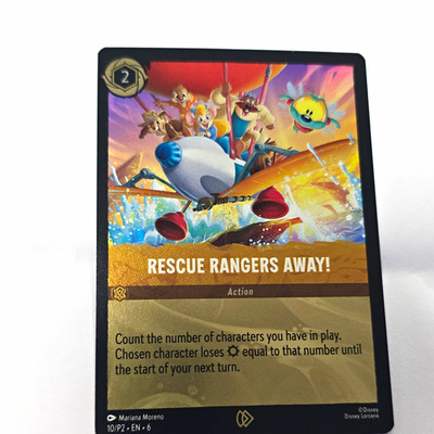 Rescue Rangers Away 10/P2 Promo Disney Lorcana Amber Action Cute Card NM LP