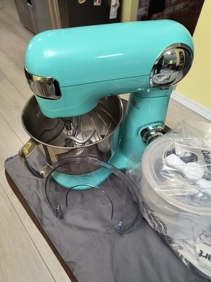 Cuisinart 5.5 Stand Mixer Robin Egg Blue Included Fruit Scoop Frozen Dessert Mkr