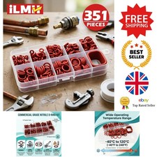 Silicone Seals - 351 Pcs O-Ring Set for Automotive - Nitrile Rubber Gaskets