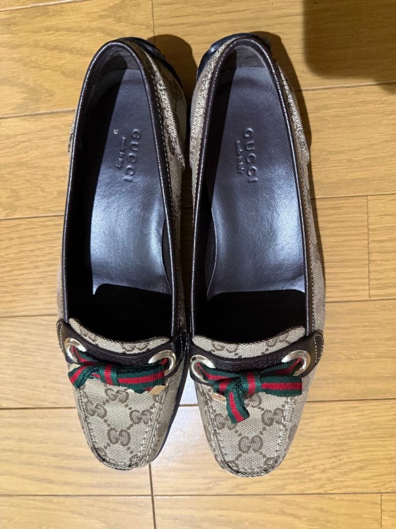 GUCCI Women's Loafers GG Canvas Beige EU36.5/US6.5 120225c thumbnail 19