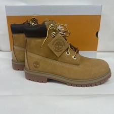 Timberland Premium Junior Wheat 6" Classic Waterproof Boot Nubuck 12909 NEW