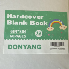 Pack of 12- 8" x 6" All-Purpose Hardcover 60 Page Blank Books - Sealed