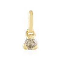 Cavill AnhäNger Champagner 0,99Ct Diamant 925 Silber Vergoldet Modern