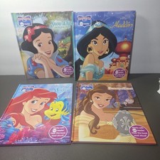 Disney Princess Me Reader Story Books Lot of 4 Ariel Belle Jasmine Snow White