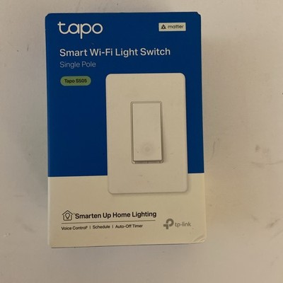 TP-Link Tapo Smart Wi-Fi Light Switch White Tapo S505 Matter Voice Control