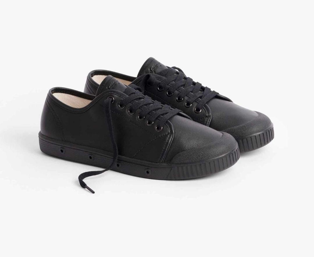 Spring court Sneakers Shoes G2 SHEEPSKIN Black Leather Low Women