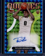 2023-24 Finest RFA-TH Taylor Hendricks Rookie Auto Blue Geometric Refractor /99
