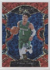 2020-21 Panini Select Concourse Red Disco Prizm 17/49 Tyrell Terry #91 s7f