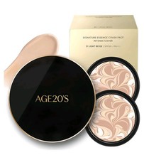 AGE 20's Signature Essence Cover Pact Intense Case 1p 14g  2 Refills Upgraded