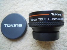 Tokina Video Tele Conversion Lens 2.0X. Japan. Includes Lens Covers. NICE.