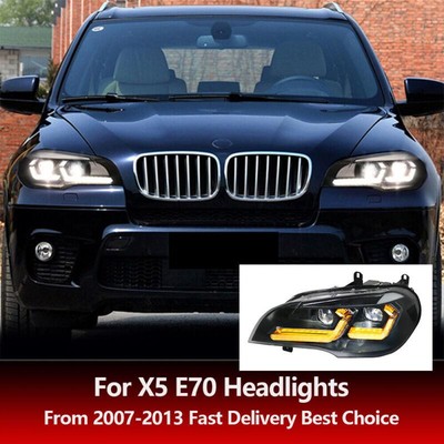 2PCS Scheinwerfer Montage Set für BMW X5 E70 2007-2013 HI/HID Projektor LED DRL