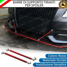 2 X BARRE SUPPORTO TIRANTI ROSSI PARAURTI SPOILER PER FORD FIESTA MK7