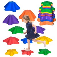 Outsunny Stapelspielzeug Flusssteine Balance-Steine FüR Kinder Trittsteine 80 Kg