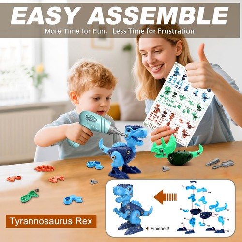 Laradola Dinosaur Toys for 3 4 5 6 7 8 Year Old Boys, Take Apart Dinosaur Toys - Bild 3 von 9