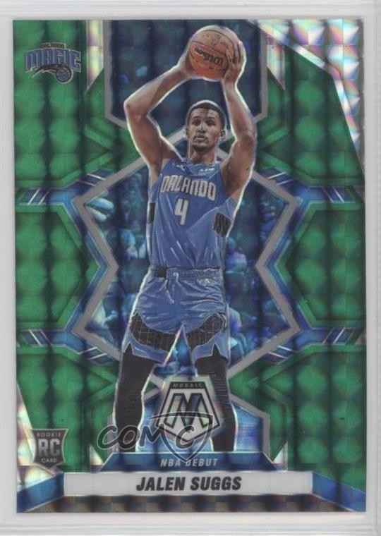 2021-22 Panini Mosaic NBA Debut Green Prizm Jalen Suggs #266 Rookie RC 4g0