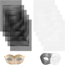 Fursuit Eye Mesh Sheets, 10 Pcs Waterproof PVC for Cosplay Masks and Props