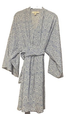 Coolibar Blue Tropical Shirt Dress UPF50+ Sun Protection Size MED  Resort Beach