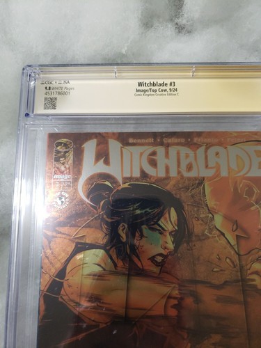 WITCHBLADE #3 CGC 9.8🔥 NYCC FOIL VIRGIN EXCLUSIVE 2024 LTD🔥SIG🔥JAIME TYNDALL - Picture 12 of 15