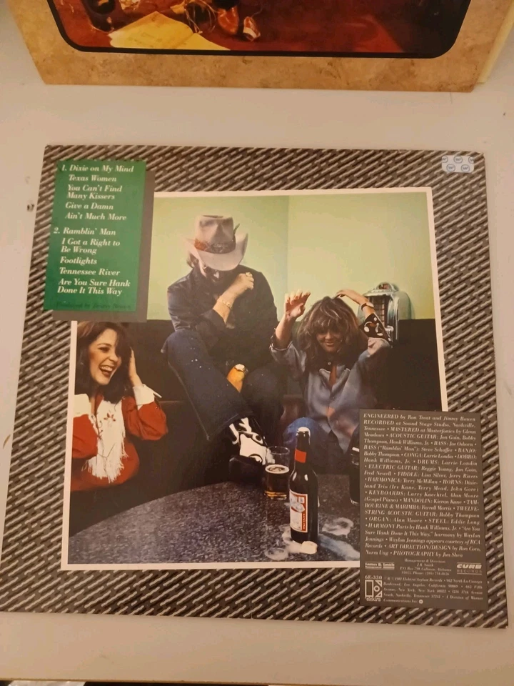 Hank Williams Jr. Rowdy Rare Promo Vintage Vinyl LP 1981 Elektra Record  - Image 3 of 4