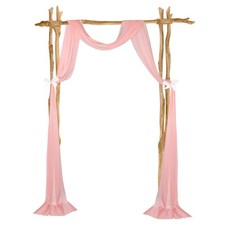 Wedding Arch Draping Fabric, 1 Panel 20 FT Backdrop Curtains, Rose