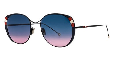 NATHALIE BLANC ANAELLE 293 MATTE BLACK WOMEN'S SUNGLASSES HAND IN MADE IN FRANCE
