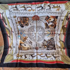 Carré Foulard Hermès 90 La vie du Grand Nord Etat Neuf dans ses plis et boîte