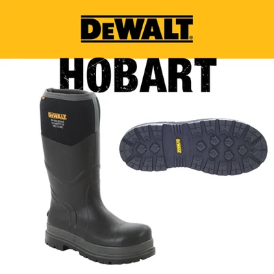 DEWALT Hobart Wellington Safety Work Boot For Men, Waterproof Neoprene Steel Toe - Image 1 of 4