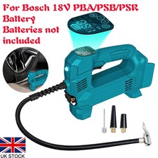 Cordless Electric Air Pump for Bosch PBA PSB 18V Battery Car Tire Inflator Pump